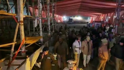 महाकुम्भ में पहले स्नान पर्व से पहले आधी रात में आग बुझाने का किया गया सफल मॉक ड्रिल