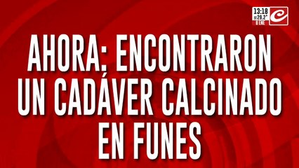 Encontraron un cadáver calcinado en Funes: ¿Dónde está Molina?