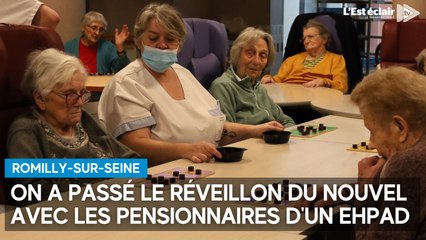 On a passé le réveillon du nouvel  avec les pensionnaires d'un Ehpad
