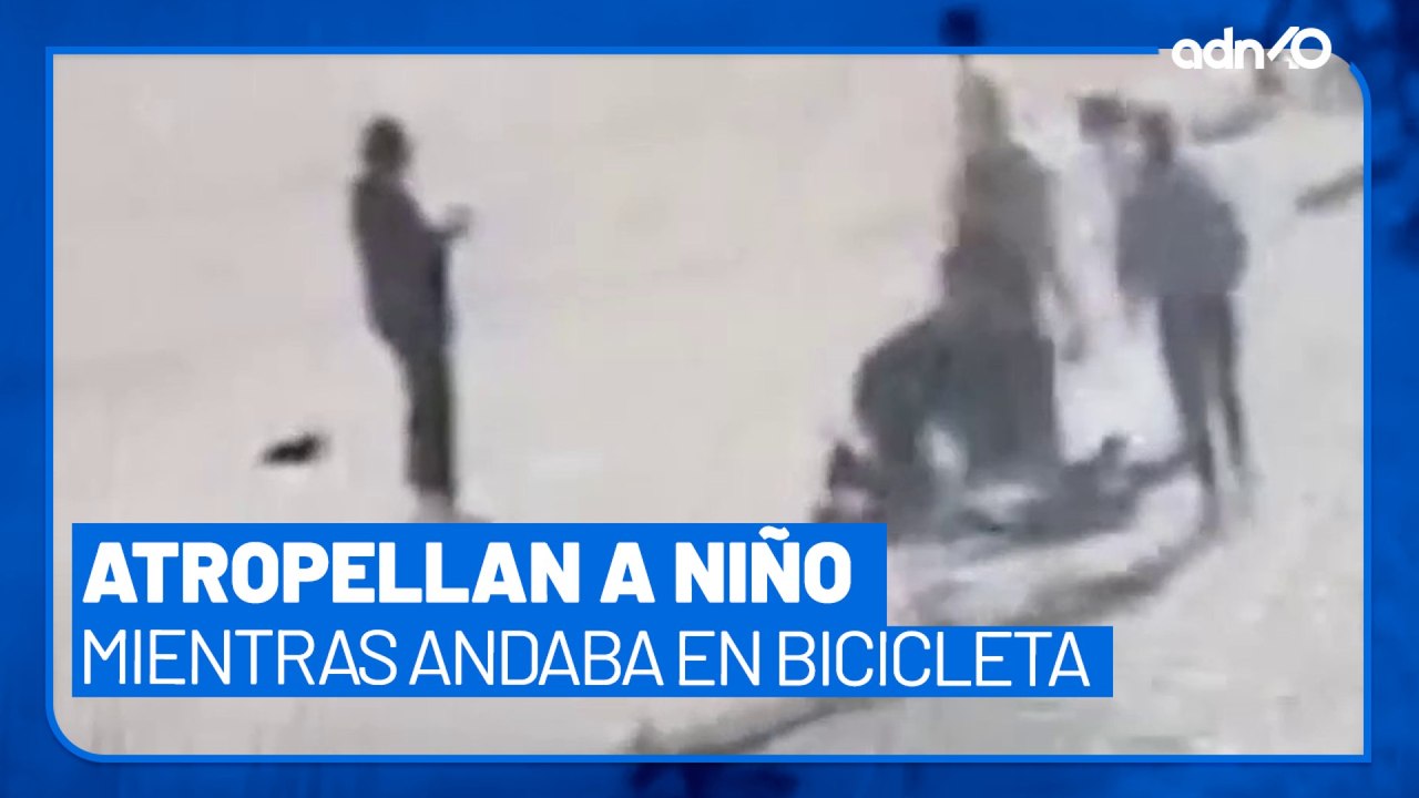 Adolescente atropella a niño de 10 años, el pequeño Matías sufrió varias fracturas