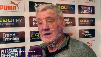 Steve Bruce discusses Blackpool's goalkeeper situation
