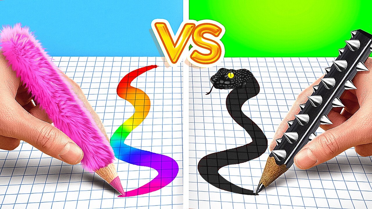 💰 RICH STUDENT VS BROKE STUDENT 🏫✨ Creative DIY Hacks vs Gadgets by 123GO! CHALLENGE 🎉📚