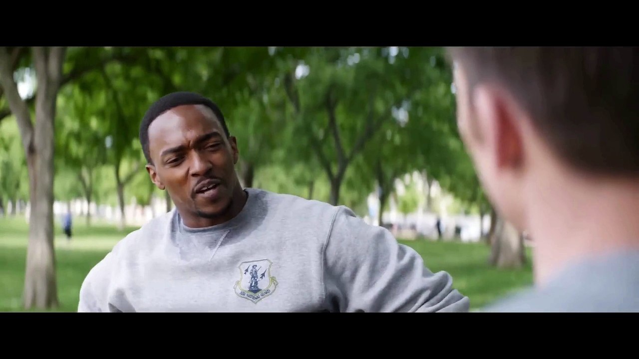 On Your Left Steve Rogers & Sam Wilson - Running Scene - Captain America The Winter Soldier