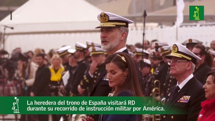 La heredera del trono de España visitará RD durante su recorrido de instrucción militar por América