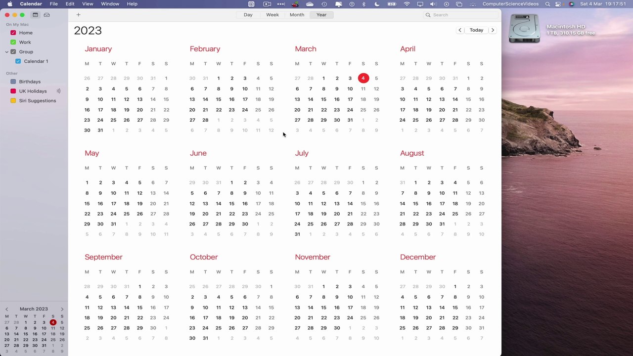 How to DELETE a Calendar Group On the Calendar Application Using a Mac - Basic Tutorial | New