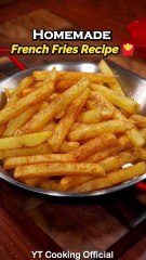 Homemade French Fries Recipe 🍟 #Shorts