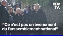 Obsèques de jean-marie le pen: la famille dont marine le pen arrive aux obsèques