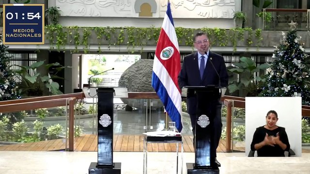 ext- Presidente Chaves responde sobre persecución a diputados -080125