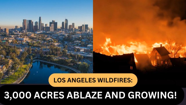 Los Angeles Wildfires: 3,000 Acres Ablaze and Growing