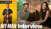 'HIT MAN' Movie Interviews with Glen Powell, Adria Arjona, Director Richard Linklater & More