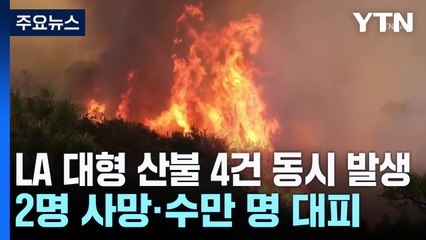 LA 대형 산불 4건 동시 발생..."아마겟돈·통제불능 상태" / YTN