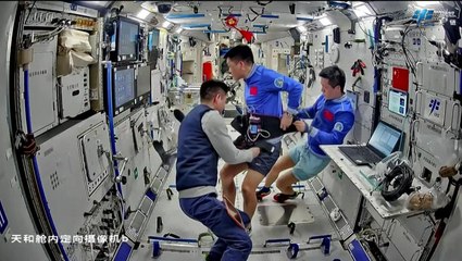 Chinese Astronauts -  Conduct Experiments And Maintenance On Tiangong Space Station
