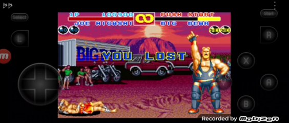 Fatal Fury 2 Joe Higashi vs Big Bear Joe Higashi é derrotado por Big Bear