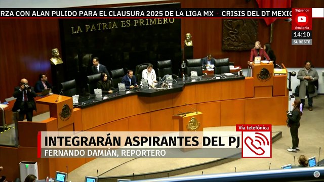 Legislativo integrará a aspirantes inscritos a elección judicial tras suspensión: Noroña