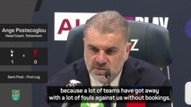 'Apparently those are the rules' - Postecoglou explains how Bergvall escaped red