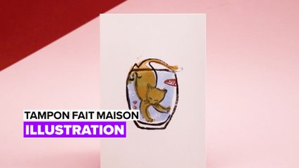 Tampon en caoutchouc fait maison : créez votre illustration