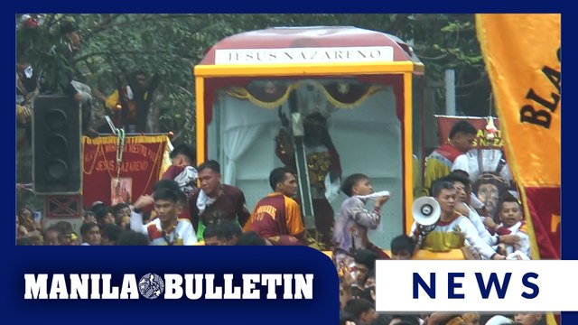 The 'andas' of the Jesus Nazareno at Padre Burgos St. through Finance Road