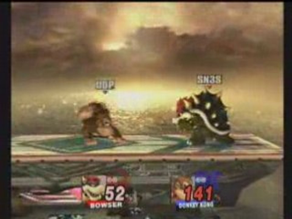 Brawl SN3S (Bowser) Vs UDP (Donkey Kong)
