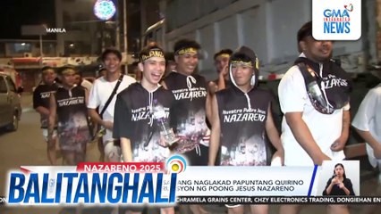 Magbabarkada, sama-samang naglakad papuntang Quirino Grandstand para sa Prusisyon ng Poong Jesus Nazareno | Balitanghali