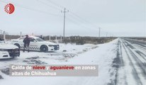 Caída de nieve y aguanieve en zonas altas de Chihuahua