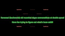 Here are some real old skype conversations (reversed and speeded) up for your listening pleasure