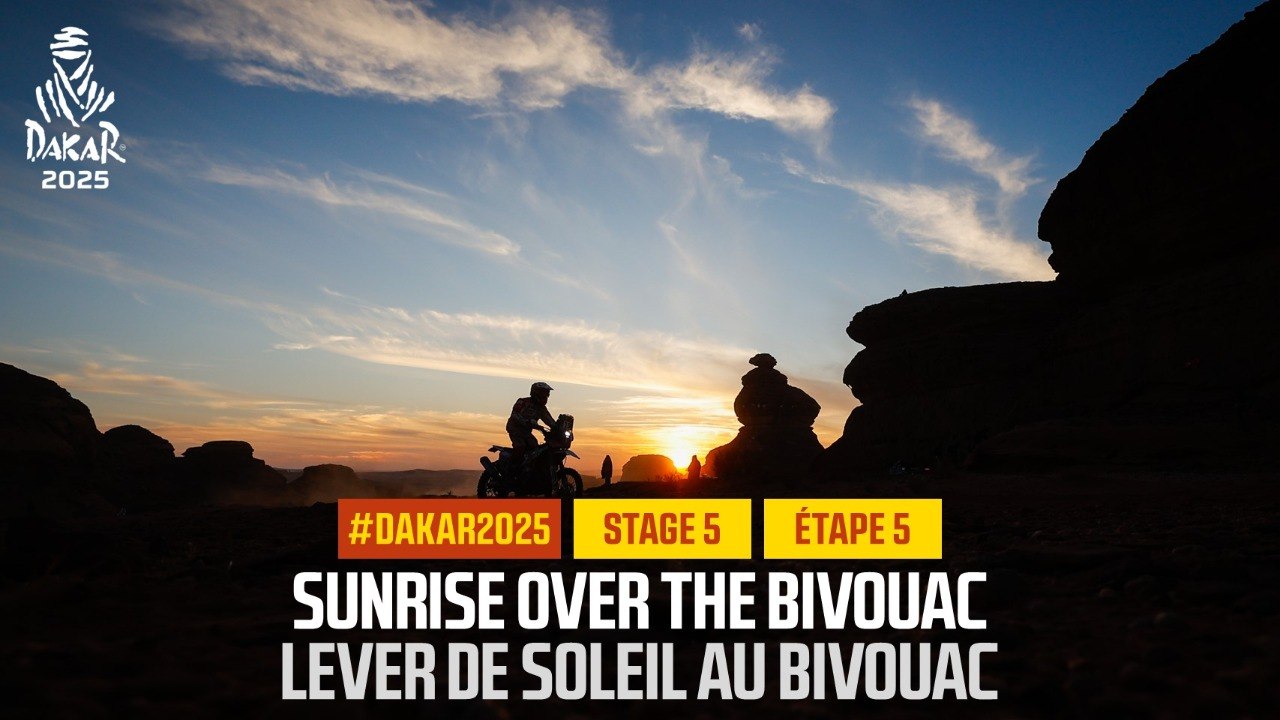 Sunrise over the Bivouac - Stage 5 - #Dakar2025