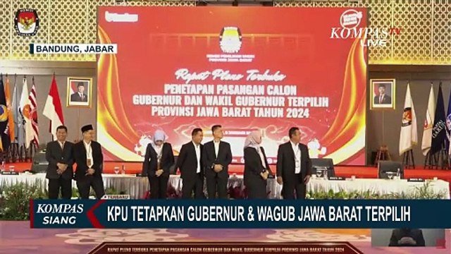 KPU Tetapkan Dedi Mulyadi dan Erwan Setiawan Jadi Gubernur serta Wagub Jawa Barat Terpilih