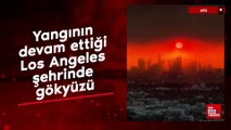 Yangının devam ettiği Los Angeles şehrinde gökyüzü