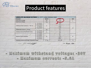 HM3421-VB P-Channel MOSFET in SOT-23 Package – High Voltage & Current
