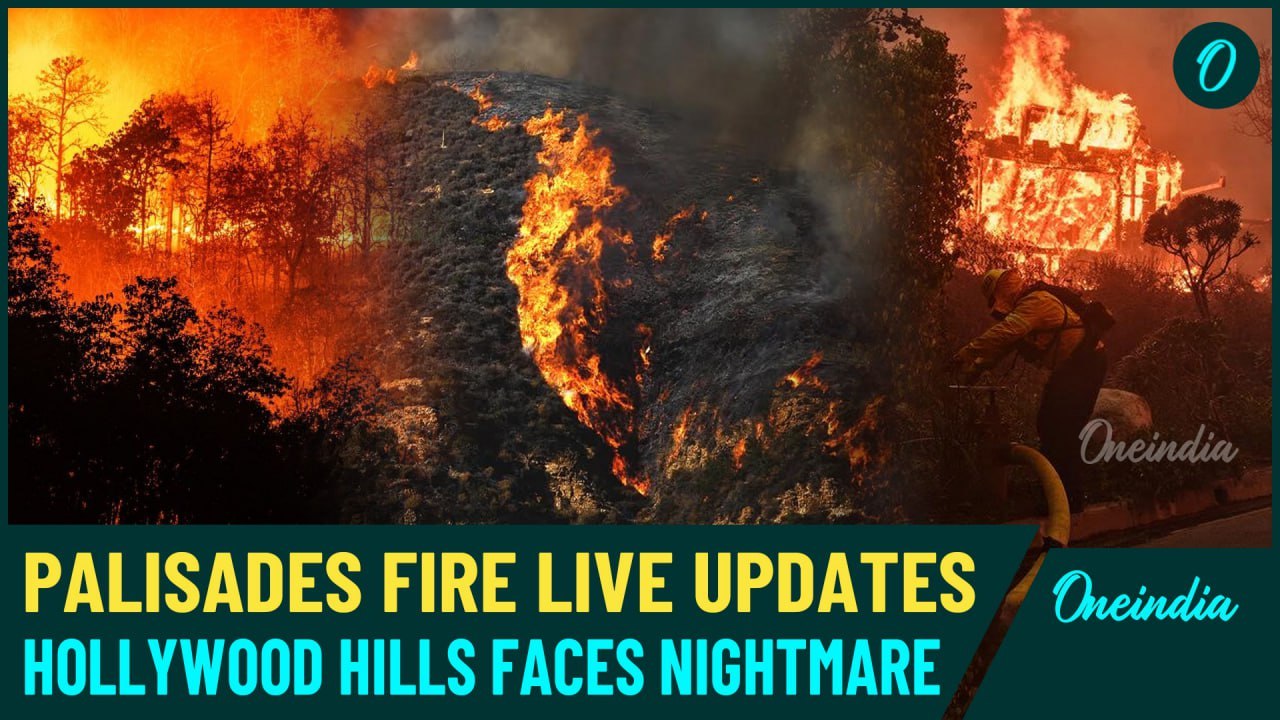 Palisades Fire Live: Shocking Video Of Wildfire Ravages Celebrity-Rich LA | 5 Killed In Wildfire