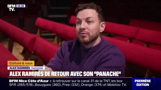 Rencontre avec l'humoriste Alex Ramirès, de retour avec un nouveau spectacle intitulé Panache