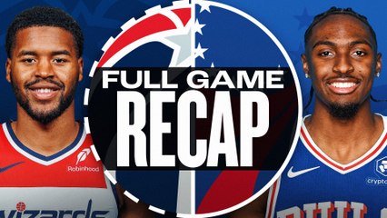 Game Recap: 76ers 109, Wizards 103