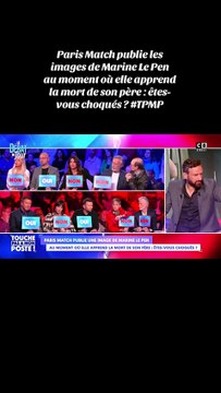 Après la vive polémique, Paris Match retire finalement la photo de Marine Le Pen en larmes apprenant la mort de son père, dans l'avion au retour de Mayotte