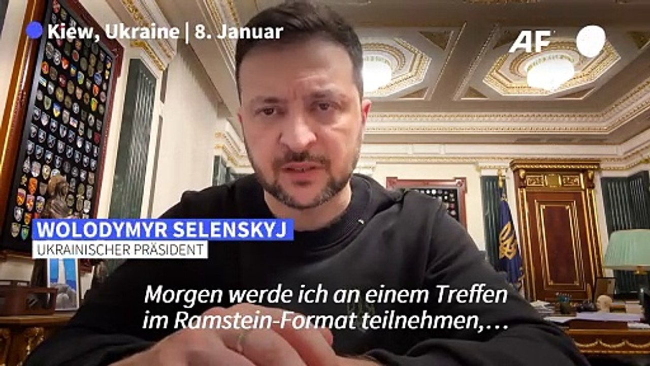 Selenskyj nimmt an Ukraine-Treffen in Ramstein teil