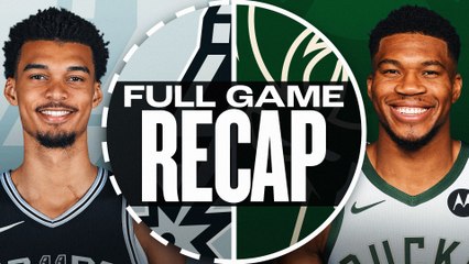 Game Recap: Bucks 121, Spurs 105