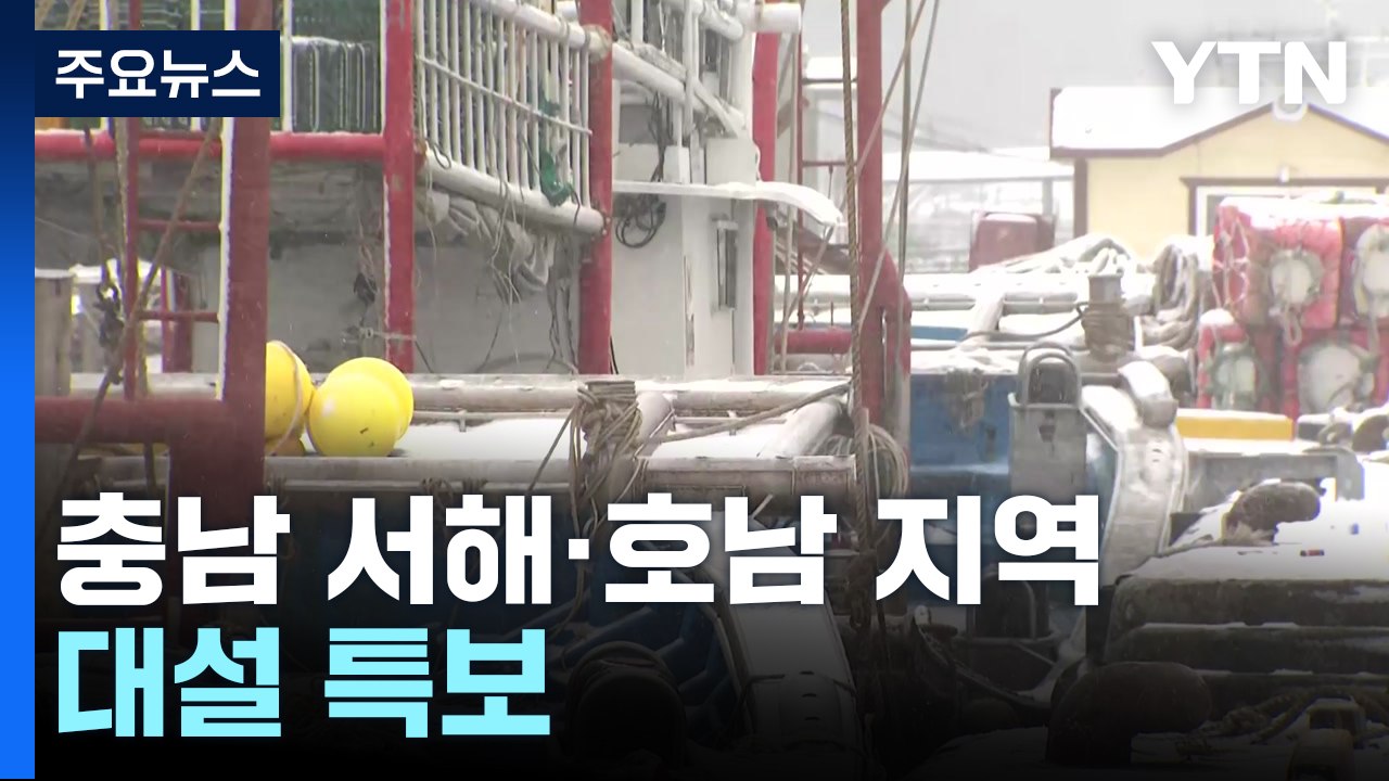 충남 서해·호남 지역 대설 특보...일부 '경보' 격상 / YTN