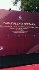 Rapat Pleno Terbuka Penetapan Pasangan Cagub Cawagub Banten 2024 Terpilih