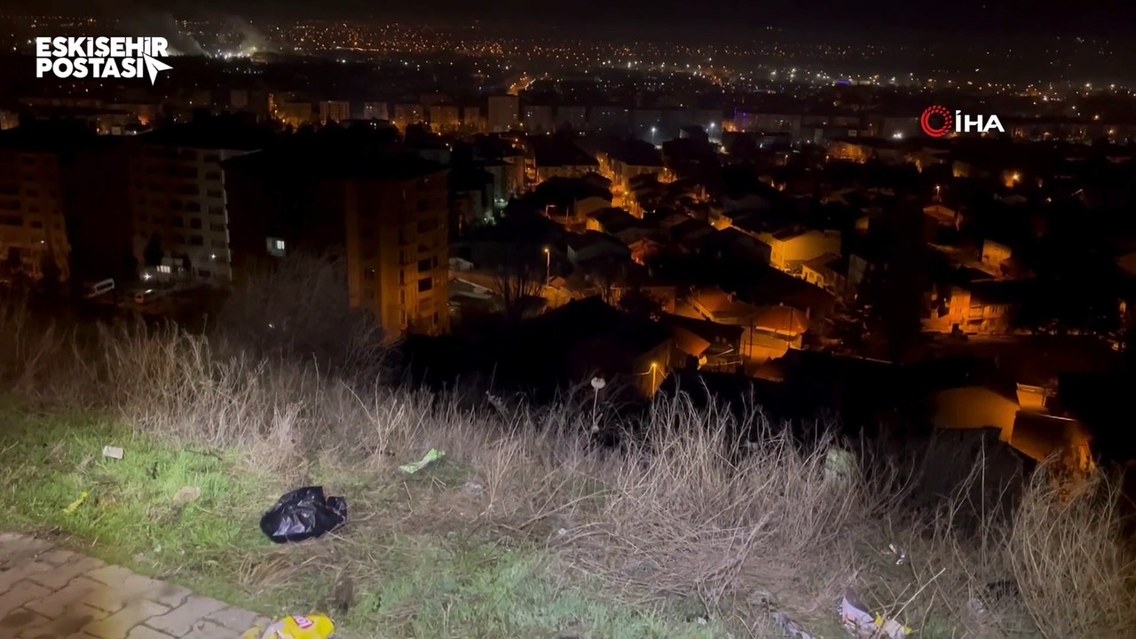 Eskişehir'de feci olay: Alkollü genç kadın uçurumdan yuvarlandı