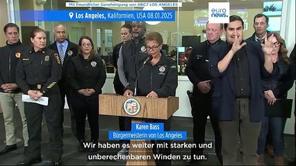 Feuerkatastrophe in Los Angeles - Brände haben die Hollywood Hills erfasst