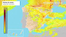 Este fin de semana se esperan rachas muy fuertes de viento en España