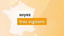 Alertes orange et jaunes émises par Météo-France pour 76 départements ce jeudi 9 janvier