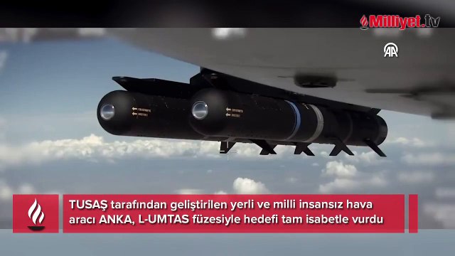 ANKA, L-UMTAS füzesiyle hedefi tam isabetle vurdu