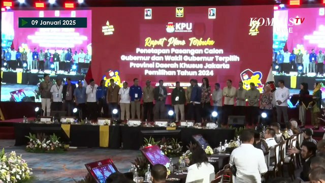 [FULL] Momen KPU Jakarta Resmi Menetapkan Pramono-Rano jadi Gubernur dan Wakil Gubernur Terpilih