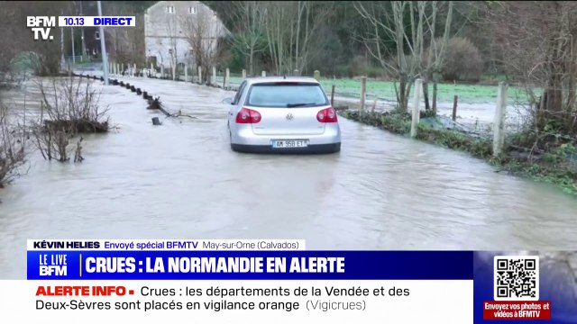Inondations: le département du Calvados maintenu en vigilance orange aux crues