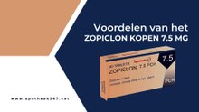 Voordelen van het Zopiclone Kopen 7.5 mg