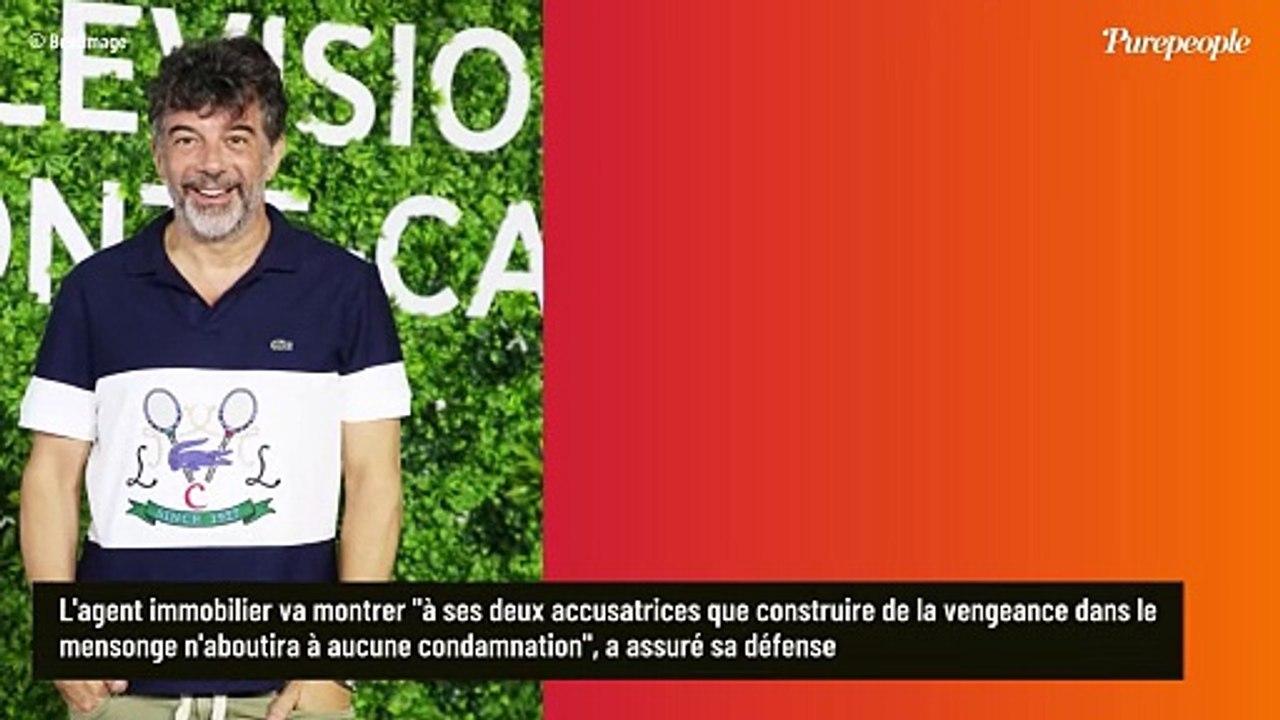 Arrivée de Stéphane Plaza au tribunal, les premières images de l'animateur de M6 en costume bleu et baskets blanches