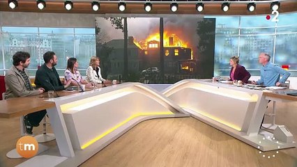 Amanda Sthers donne des nouvelles de sa maison à Los Angeles dans Télématin sur France 2