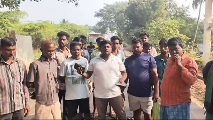 சோளிங்கர் அடுத்த தாலிகள் கிராமத்தில் கைகளால் எடுத்தால் அக்கா பேருந்து வரும் புதிதாக அமைக்கப்பட்ட தார் சாலை -  பொதுமக்கள் அதிருப்தி