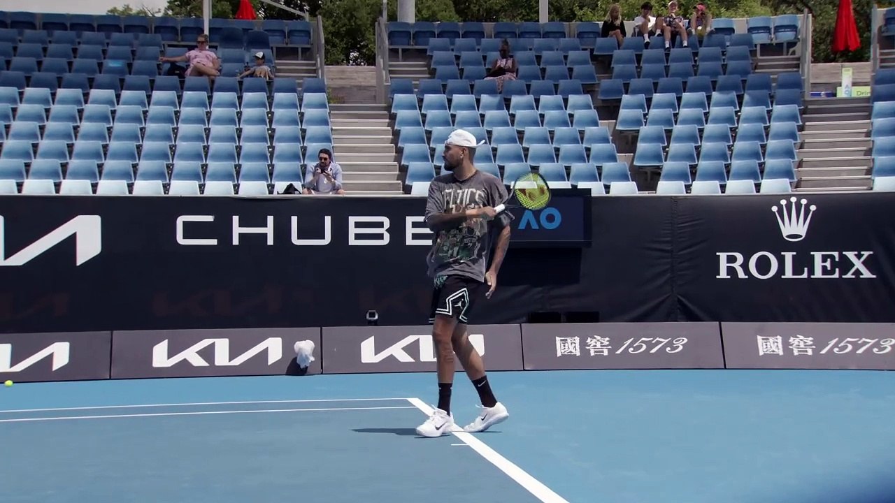 Tennis - Australian Open 2025 - Nick Kyrgios practice before his comeback in Melbourne...