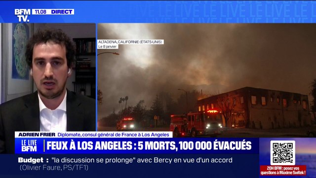Incendies à Los Angeles: On a contacté tous les Français qui étaient dans les zones concernées par les feux , affirme Adrien Frier, consul général de France à Los Angeles